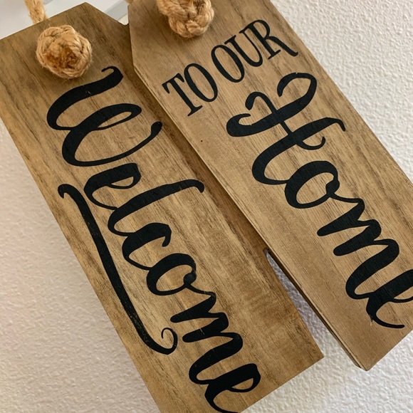 Welcome To Our Home Decorative Tag Plaque - Picture 2 of 4